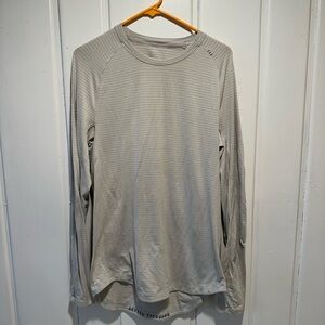 lululemon athletica Cream License to Train Long Sleeve Tee
